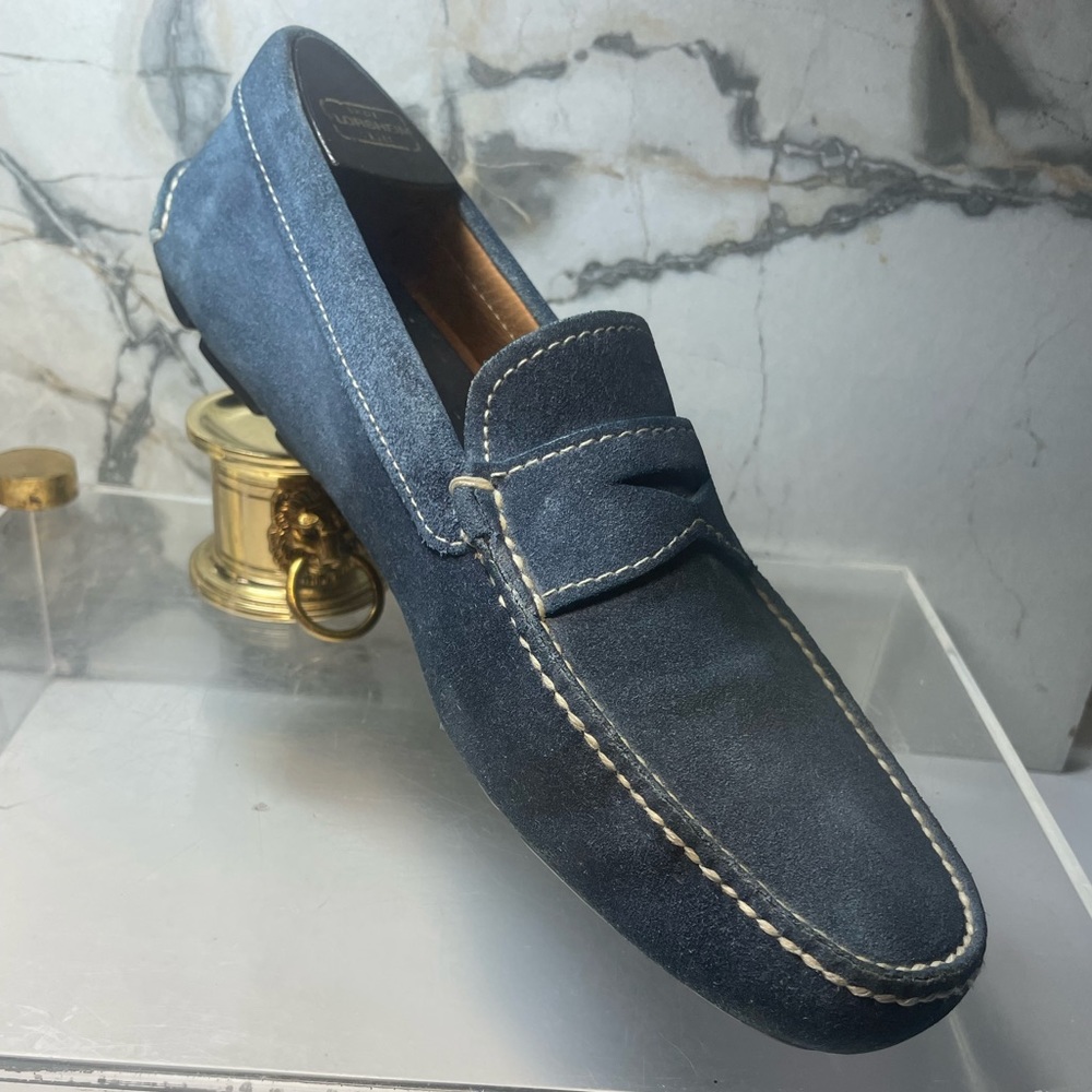 PRADA men’s loafers suede sz 7 made in italy - Picture 5 of 16